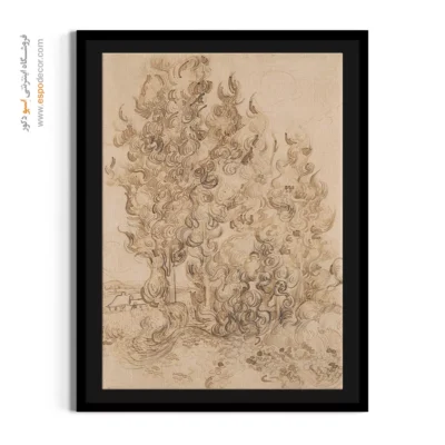 نقاشی از سرو - سرو – تابلو نقاشی های ون گوگ - اسپو دکور