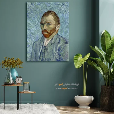 تابلو برای دیوار راهرو - سلف پرتره ونسان ون گوگ – تابلو نقاشی های ون گوگ - اسپو دکور