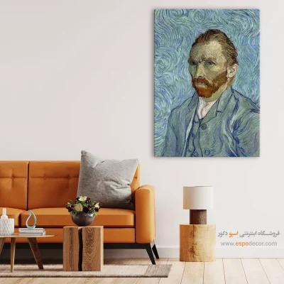 تابلو برای دیوار راهرو - سلف پرتره ونسان ون گوگ – تابلو نقاشی های ون گوگ - اسپو دکور