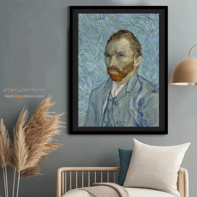 تابلو برای دیوار راهرو - سلف پرتره ونسان ون گوگ – تابلو نقاشی های ون گوگ - اسپو دکور