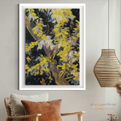 تابلو هنری برای گالری - شکوفه اقاقیا – تابلو نقاشی های ون گوگ - اسپو دکور