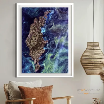 تابلو برای گالری دیواری - فیتوپلانکتون‌های سبز رنگ – تابلو نقاشی های ون گوگ - اسپو دکور