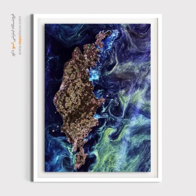 تابلو برای گالری دیواری - فیتوپلانکتون‌های سبز رنگ – تابلو نقاشی های ون گوگ - اسپو دکور