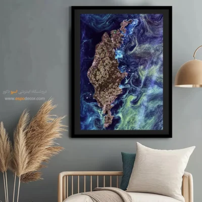 تابلو برای گالری دیواری - فیتوپلانکتون‌های سبز رنگ – تابلو نقاشی های ون گوگ - اسپو دکور