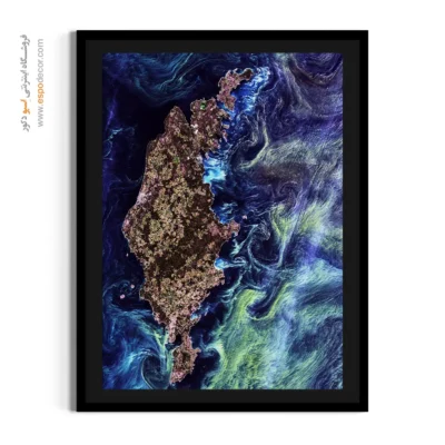 تابلو برای گالری دیواری - فیتوپلانکتون‌های سبز رنگ – تابلو نقاشی های ون گوگ - اسپو دکور