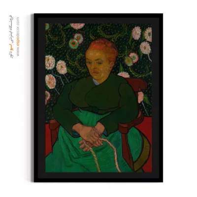 تابلو تزئینی اتاق خواب - مادام رولین در حال تکان دادن گهواره – تابلو نقاشی های ون گوگ - اسپو دکور