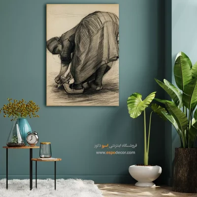 خرید تابلو نقاشی معروف - هویج کش – تابلو نقاشی های ون گوگ - اسپو دکور