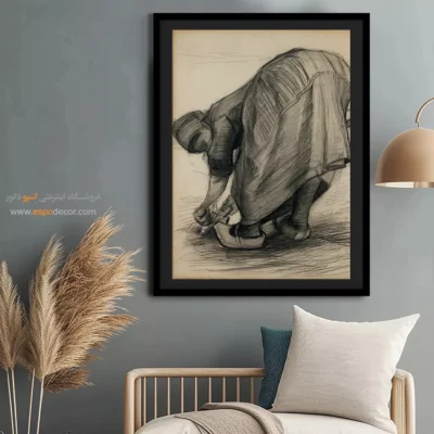 خرید تابلو نقاشی معروف - هویج کش – تابلو نقاشی های ون گوگ - اسپو دکور