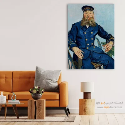 تابلو نقاشی خاص - پرتره پستچی جوزف رولین – تابلو نقاشی های ون گوگ - اسپو دکور