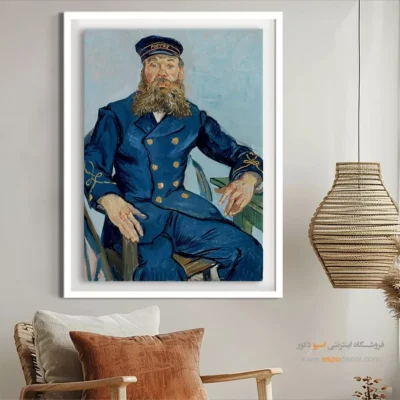 تابلو نقاشی خاص - پرتره پستچی جوزف رولین – تابلو نقاشی های ون گوگ - اسپو دکور