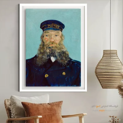 تابلو نقاشی معروف جهان - پستچی – تابلو نقاشی های ون گوگ - اسپو دکور