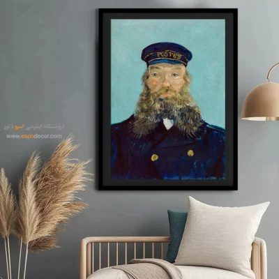 تابلو نقاشی معروف جهان - پستچی – تابلو نقاشی های ون گوگ - اسپو دکور