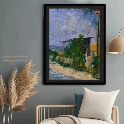 تابلو نقاشی فریم دار - پناهگاه در مونمارتر – تابلو نقاشی های ون گوگ - اسپو دکور
