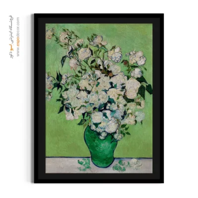 تکنیک نقاشی ون گوگ - گل رز – تابلو نقاشی های ون گوگ - اسپو دکور