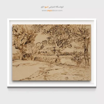 خرید هدیه عاشقانه - منظره در آرل – تابلو نقاشی های ون گوگ - اسپو دکور