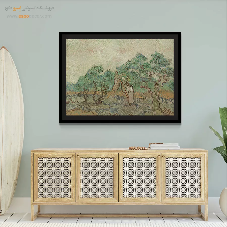 تابلو نقاشی معروف خارجی - باغ زیتون – تابلو نقاشی های ون گوگ - اسپو دکور