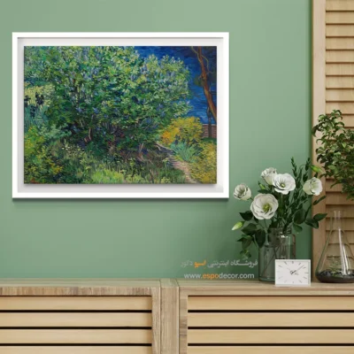 تابلو هنری برای دیوار - بوش یاسی – تابلو نقاشی های ون گوگ - اسپو دکور