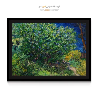 تابلو هنری برای دیوار - بوش یاسی – تابلو نقاشی های ون گوگ - اسپو دکور
