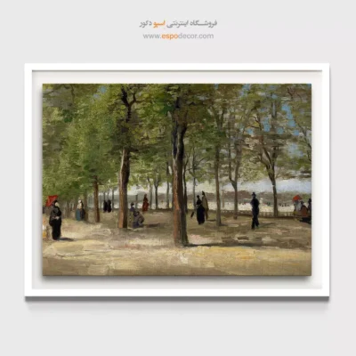 تابلو ون گوگ دیجیتال - تراس در باغ های لوکزامبورگ – تابلو نقاشی های ون گوگ - اسپو دکور