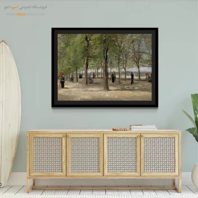 تابلو ون گوگ دیجیتال - تراس در باغ های لوکزامبورگ – تابلو نقاشی های ون گوگ - اسپو دکور
