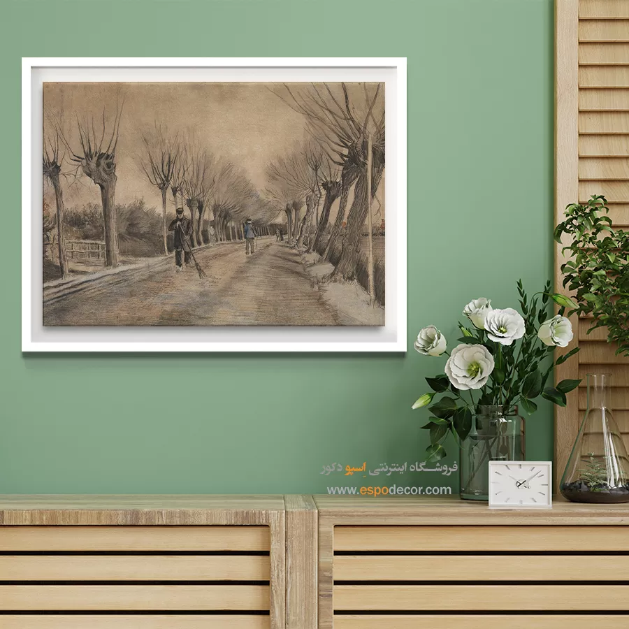 سفارش تابلو نقاشی معروف - جاده در اتن – تابلو نقاشی های ون گوگ - اسپو دکور