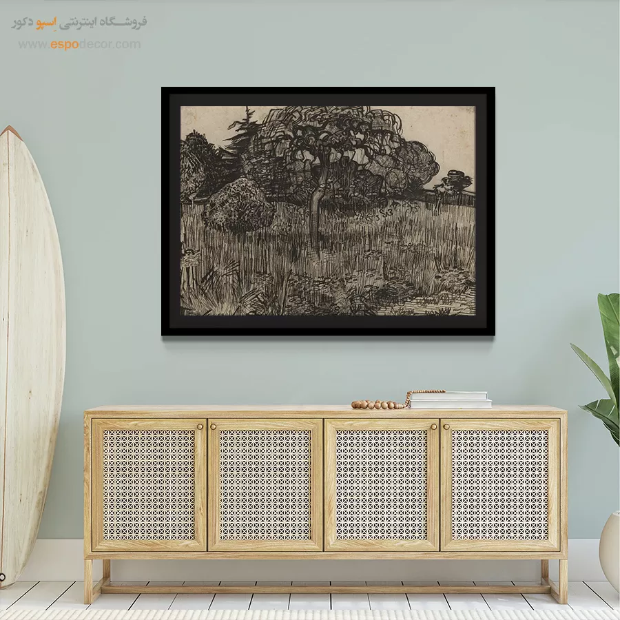 خرید تابلو نقاشی ون گوگ - درخت گریان – تابلو نقاشی های ون گوگ - اسپو دکور