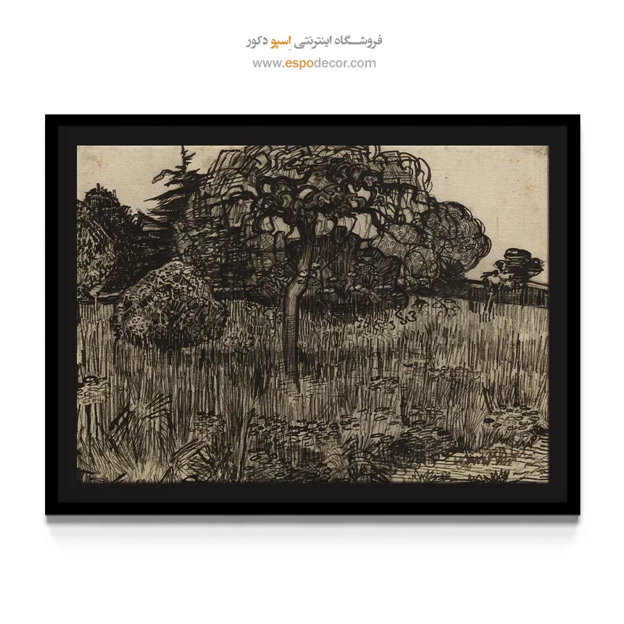 خرید تابلو نقاشی ون گوگ - درخت گریان – تابلو نقاشی های ون گوگ - اسپو دکور
