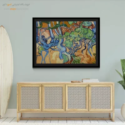 خرید ونگوگ نقاش هلندی - ریشه درختان – تابلو نقاشی های ون گوگ - اسپو دکور