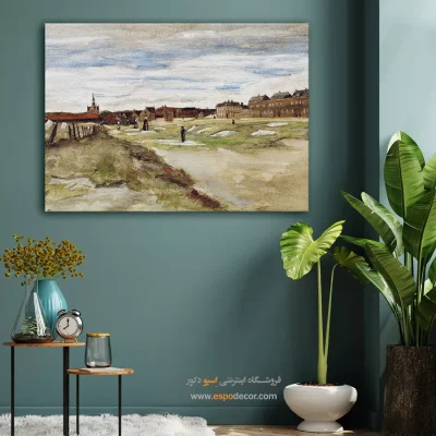 خرید نقاش معروف هلندی - زمین سفید کننده – تابلو نقاشی های ون گوگ - اسپو دکور