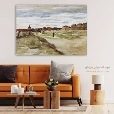 خرید نقاش معروف هلندی - زمین سفید کننده – تابلو نقاشی های ون گوگ - اسپو دکور