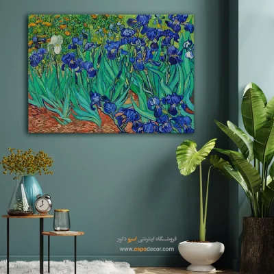 خرید نقاشی گل زنبق - زنبق – تابلو نقاشی های ون گوگ - اسپو دکور