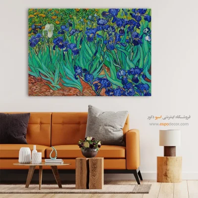 خرید نقاشی گل زنبق - زنبق – تابلو نقاشی های ون گوگ - اسپو دکور