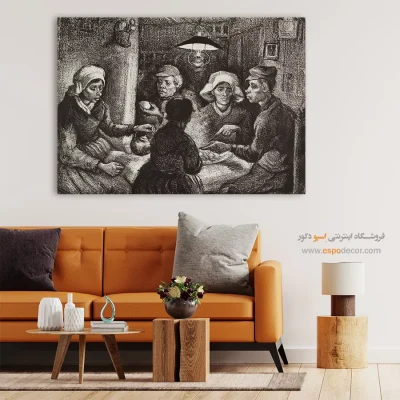 خرید تابلو معروف سیب زمینی خواران