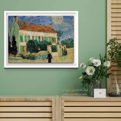 خرید تابلو شب سفید ونگوگ - شب سفید – تابلو نقاشی های ون گوگ - اسپو دکور