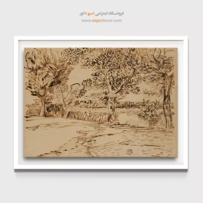 خرید تابلو دکور معاصر - منظره در آرل – تابلو نقاشی های ون گوگ - اسپو دکور