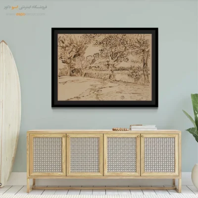 خرید تابلو دکور معاصر - منظره در آرل – تابلو نقاشی های ون گوگ - اسپو دکور