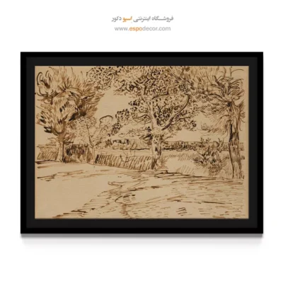 خرید تابلو دکور معاصر - منظره در آرل – تابلو نقاشی های ون گوگ - اسپو دکور