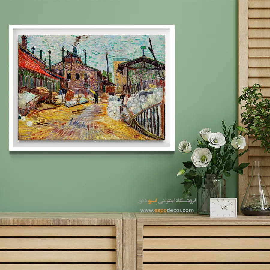 خرید تابلو برای گالری دیواری - کارخانه – تابلو نقاشی های ون گوگ - اسپو دکور