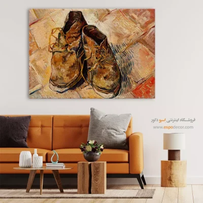 خرید فروش تابلو هنری - کفش – تابلو نقاشی های ون گوگ - اسپو دکور