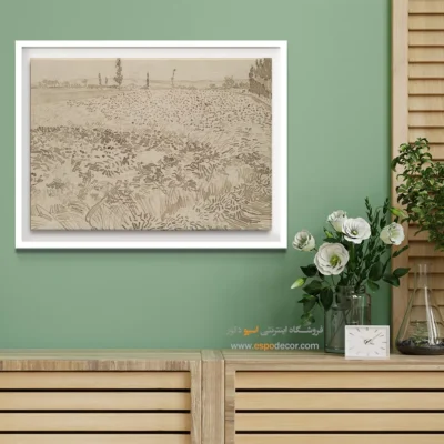 خرید تابلو نقاشی معروف جهان - گندم زار – تابلو نقاشی های ون گوگ - اسپو دکور