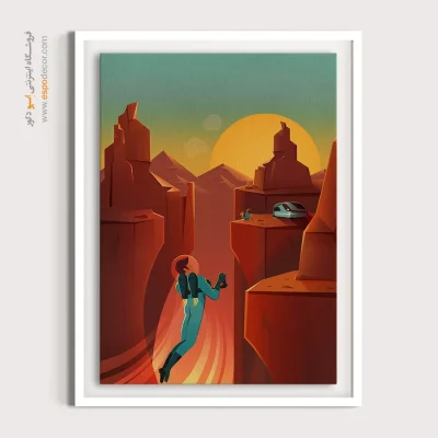 طراحی وینتیج - پوستر سفر فضایی ۲۰۱۵ – تابلو پوستر وینتیج - اسپو دکور