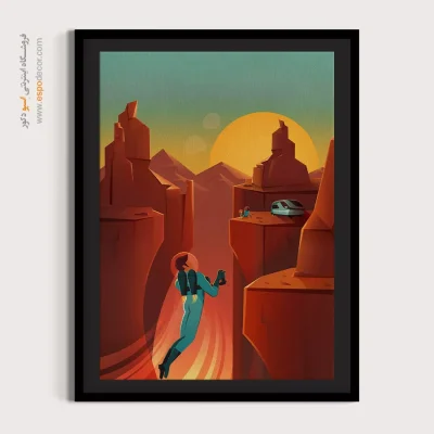 طراحی وینتیج - پوستر سفر فضایی ۲۰۱۵ – تابلو پوستر وینتیج - اسپو دکور