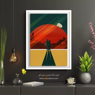 تابلو دیواری وینتیج - پوستر سفر فضایی – تابلو پوستر وینتیج - اسپو دکور