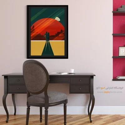 تابلو دیواری وینتیج - پوستر سفر فضایی – تابلو پوستر وینتیج - اسپو دکور