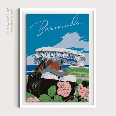 پوستر دیواری کلاسیک - برمودا – تابلو پوستر وینتیج - اسپو دکور