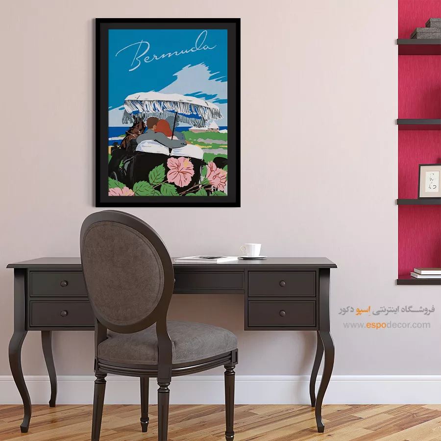 پوستر دیواری کلاسیک - برمودا – تابلو پوستر وینتیج - اسپو دکور