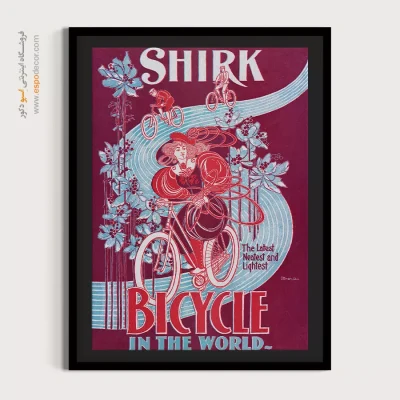 پوستر بوم ضدآب - جدیدترین دوچرخه جهان 1890 – تابلو پوستر وینتیج - اسپو دکور