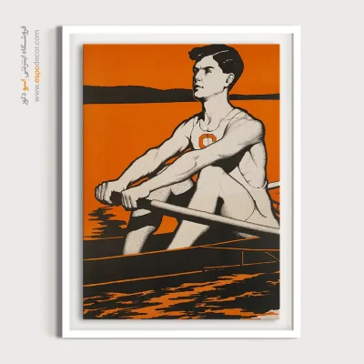 کیفیت چاپ دیجیتال وینتیج - قایق مسابقه‌ای – تابلو پوستر وینتیج - اسپو دکور