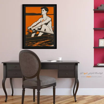 کیفیت چاپ دیجیتال وینتیج - قایق مسابقه‌ای – تابلو پوستر وینتیج - اسپو دکور