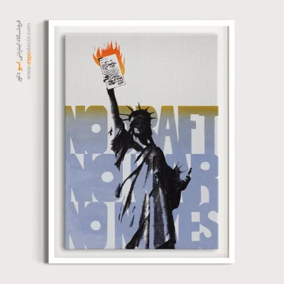 پوسترهای جذاب کافه - بدون سرباز، بدون جنگ، بدون سلاح۱۹۷۹ – تابلو پوستر وینتیج - اسپو دکور